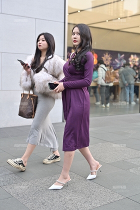 紫色连衣裙23012819-130